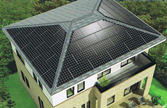 小さめの寄棟屋根の例